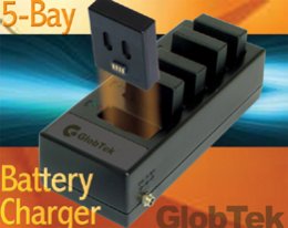 携帯用機器アプリケーションへの電池パックと５ベイ電池充電システム