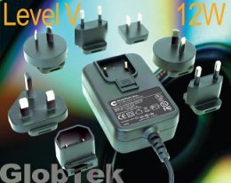 １２Ｗグリーン電源製品は効率レベルＶ要件に適応しています